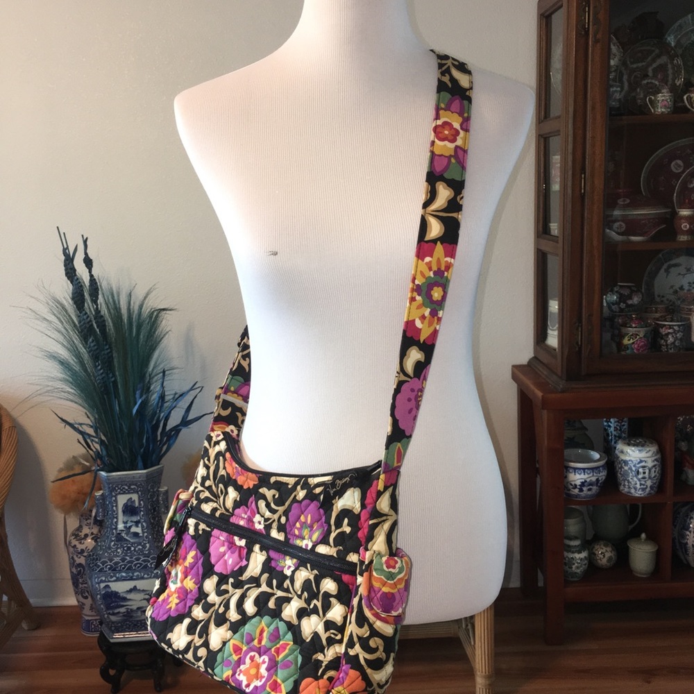 VERA BRADLEY “On the Go” Crossbody in Suzani print